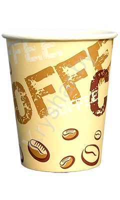 7.5 oz бумажный стакан "coffee coffee" 250мл