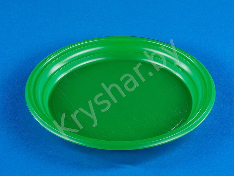 Тарелка диаметром 205 мм зеленого цвета
